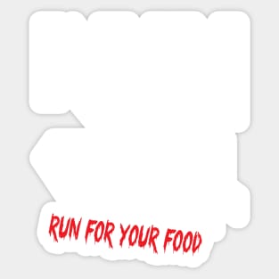 Run to the grill Sticker